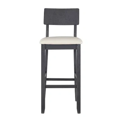 Asstd National Brand Juniper Upholstered Bar Stool In Black