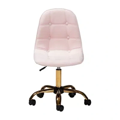 Asstd National Brand Kabira Office Chair In Pink