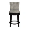 Asstd National Brand Kaede Counter Height Swivel Bar Stool In Black