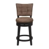 Asstd National Brand Kaede Counter Height Swivel Bar Stool In Black