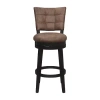 Asstd National Brand Kaede Swivel Bar Stool In Black