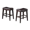Asstd National Brand Kainu 2-pc. Counter Height Upholstered Bar Stool In Brown