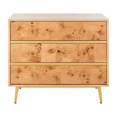 Asstd National Brand Katia 3-drawer Chest In Brown