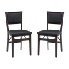 Asstd National Brand Kiera Folding Chair - Set Of 2 In Black
