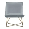 Asstd National Brand Kincaid Armless Slipper Chair In Gray
