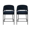 Asstd National Brand Kinneloa 1 Pair Counter Height Bar Stool In Blue