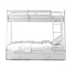 Asstd National Brand Kroat Storage Bunk Bed In White