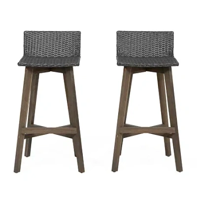 Asstd National Brand La Brea 2-pc. Bar Stool In Gray