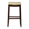 Asstd National Brand Lakeland Upholstered Backless Barstool In Sand
