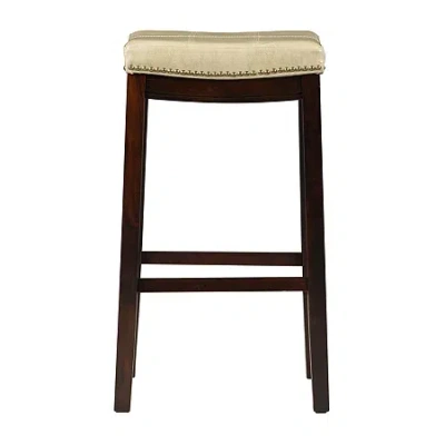 Asstd National Brand Lakeland Upholstered Backless Barstool In Sand