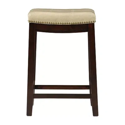 Asstd National Brand Lakeland Upholstered Backless Counter Stool In Sand