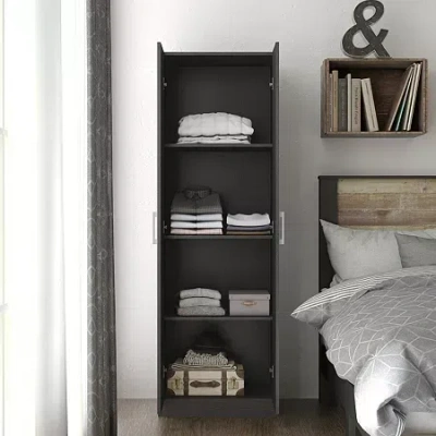 Asstd National Brand Lancaster Kitchen Pantry In Black