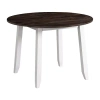 Asstd National Brand Landry Dining Collection Round Wood-top Dining Table In White