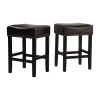 Asstd National Brand Laramie 2-pc. Counter Height Upholstered Bar Stool In Black