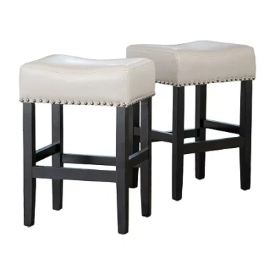 Asstd National Brand Laramie 2-pc. Counter Height Upholstered Bar Stool In Sand
