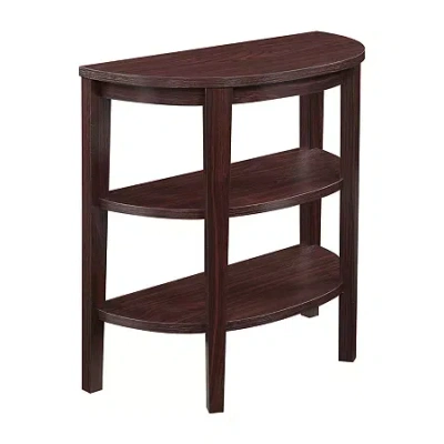 Asstd National Brand Lark 3-shelf Console Table In Brown
