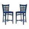 Asstd National Brand Lashley 2-pc. Counter Height Bar Stool In Blue
