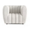 Asstd National Brand Laura Upholstered Barrel Chair In White