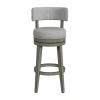 Asstd National Brand Lawton Swivel Bar Stool In Gray