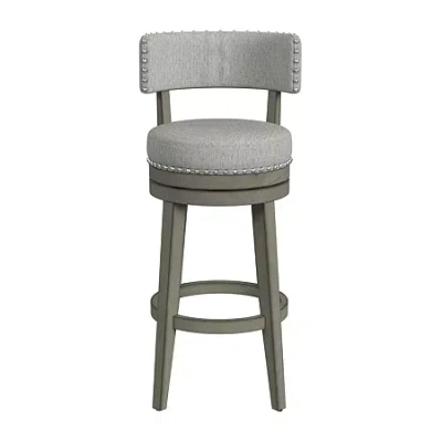 Asstd National Brand Lawton Swivel Bar Stool In Gray