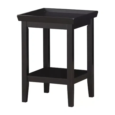 Asstd National Brand Ledgewood End Table In Black