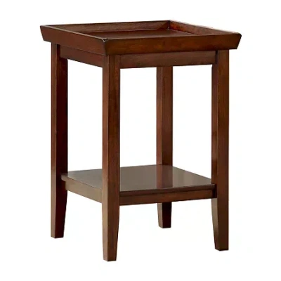 Asstd National Brand Ledgewood End Table In Brown