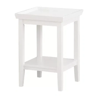 Asstd National Brand Ledgewood End Table In White