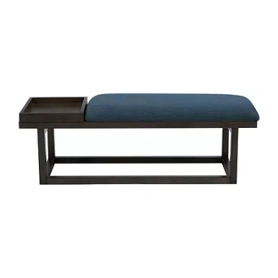 Asstd National Brand Lenora Upholstered Tray-top Bench In Brown