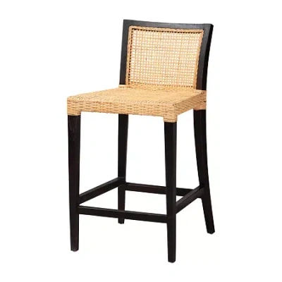 Asstd National Brand Lingga Counter Height Bar Stool In Brown