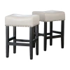 Asstd National Brand Lisette 2pc Counter Height Upholstered Barstool In White