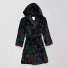 Asstd National Brand Little & Big Boys Knee Length Gamer Robe In Black