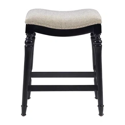 Asstd National Brand Lockhart Big And Tall Backless Counter Stool In Black