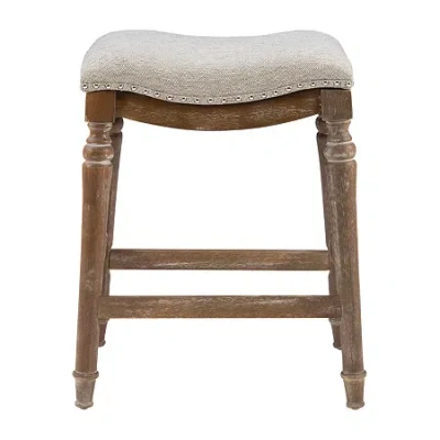 Asstd National Brand Lockhart Big And Tall Backless Counter Stool In Brown