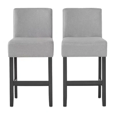 Asstd National Brand Lopez 2pc Counter Height Bar Stool In Gray