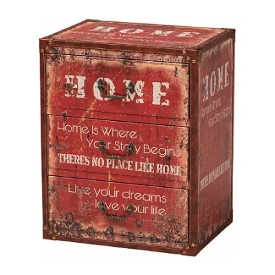 Asstd National Brand Lorand Accent Chest In Red