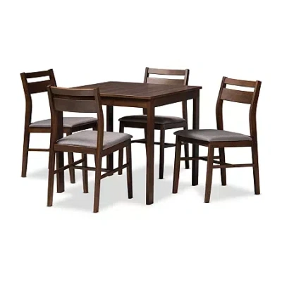 Asstd National Brand Lovy Dining Collection 5-pc. Square Dining Set In Gray