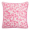 Asstd National Brand Lulu Leopard Square Throw Pillow In Pink