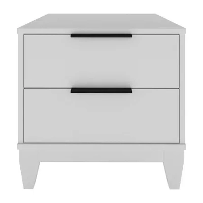 Asstd National Brand Mackay Bedroom Collection 1-drawer Nightstand In White