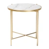 Asstd National Brand Maddock Metal End Table In White
