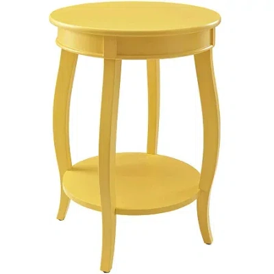Asstd National Brand Madison Accent Table In Yellow