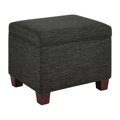 Asstd National Brand Madison Storage Ottoman In Gray