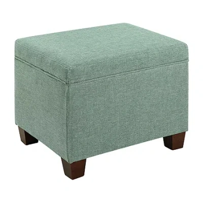 Asstd National Brand Madison Storage Ottoman In Green