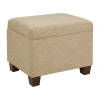 Asstd National Brand Madison Storage Ottoman In Sand