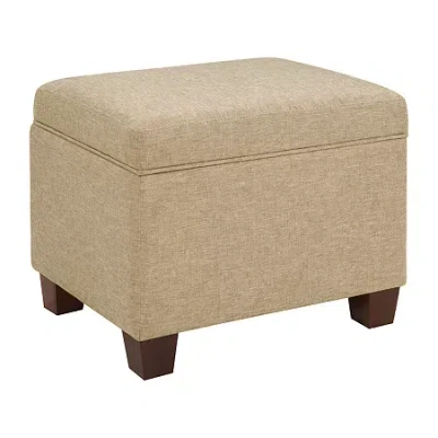 Asstd National Brand Madison Storage Ottoman In Sand