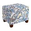 Asstd National Brand Madisson Cushioned Storage Ottoman In Blue
