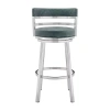 Asstd National Brand Madrid Counter Height Swivel Bar Stool In Blue