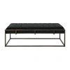 Asstd National Brand Magdalene Tufted Upholstered Ottoman In Black