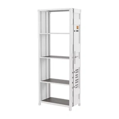 Asstd National Brand Mandom Home Office Collection 4-shelf Bookcase In White