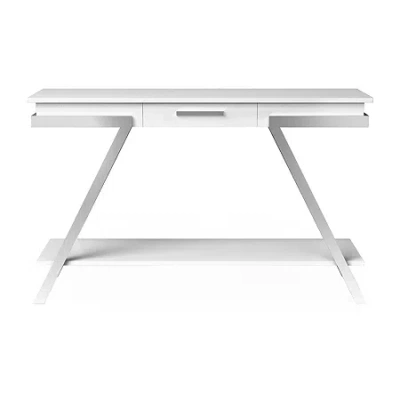 Asstd National Brand Marion Storage 1-drawer Console Table In White