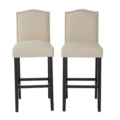 Asstd National Brand Markson 2-pc. Upholstered Bar Stool In Sand